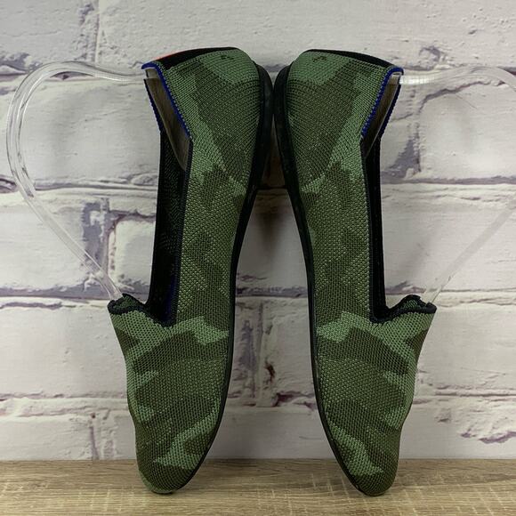 Rothy's The Loafer Olive Green Camo Slip On Shoes Women's Size 8 Flats Retired - Picture 5 of 8
